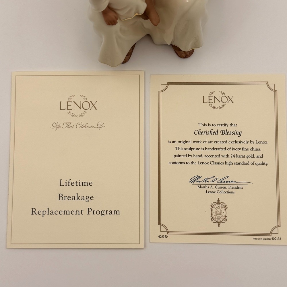 Lenox Cherished Blessings Jesus African America 1989 Retired Lmtd Ed Figurine - Picture 10 of 11